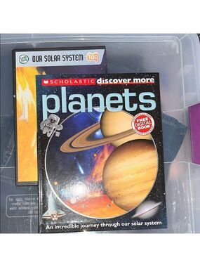 Scholastic Amazing Space Learning Book and board game.